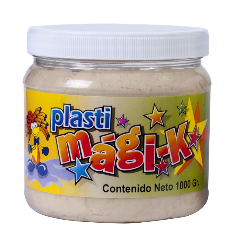 PLASTI MAGI-K FRASCO DE 1000 GRS CON AROMAS, BLANCO - COCO VAINILLA