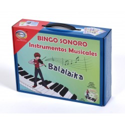 BINGO SONORO BALALAIKA 9 TABLEROS DOBLE VISTA LOTERIA Y MEMORIA, CD, FLASHCARDS