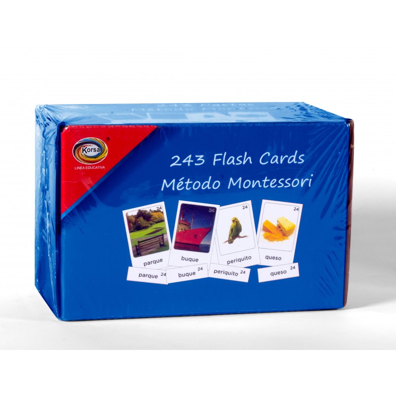 FLASH CARDS METODO MONTESORI 243 PZAS