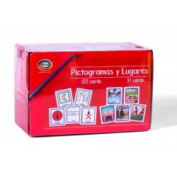 FLASH CARDS PICTOGRAMAS Y LUGARES 159 PZAS ESPAÑOL