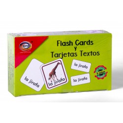 FLASH CARD VERDE-JIRAFA CONTIENE 108 FLASH CARDS-202 TARJETAS DE TEXTO ESPAÑOL