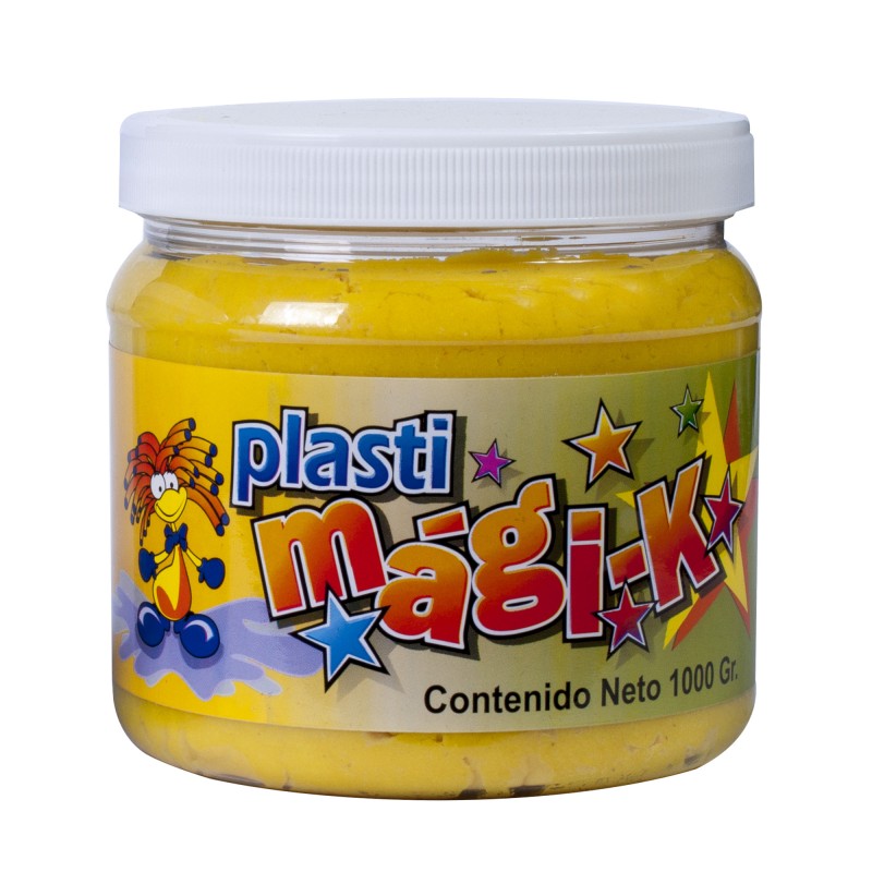 PLASTI MAGI-K FRASCO DE 1000 GRS CON AROMAS, AMARILLO FL- OLOR: PIÑA