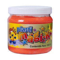 PLASTI MAGI-K FRASCO DE 1000 GRS CON AROMAS COLOR NARANJA INTENSO - OLOR: NARANJA