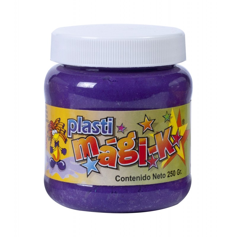 PLASTI MAGI-K FRASCO DE 250 GRS CON AROMAS, VIOLETA - OLOR: MORA SALVAJE