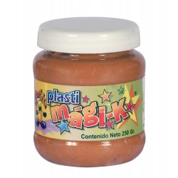 PLASTI MAGI-K FRASCO DE 250 GRS CON AROMAS, OCRE : ALMENDRA