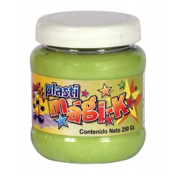 PLASTI MAGI-K FRASCO DE 250 GRS CON AROMAS, VERDE CLARO - OLOR: GUAYABA