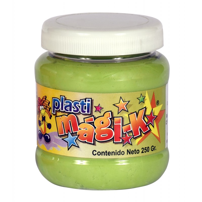 PLASTI MAGI-K FRASCO DE 250 GRS CON AROMAS, VERDE CLARO - OLOR: GUAYABA