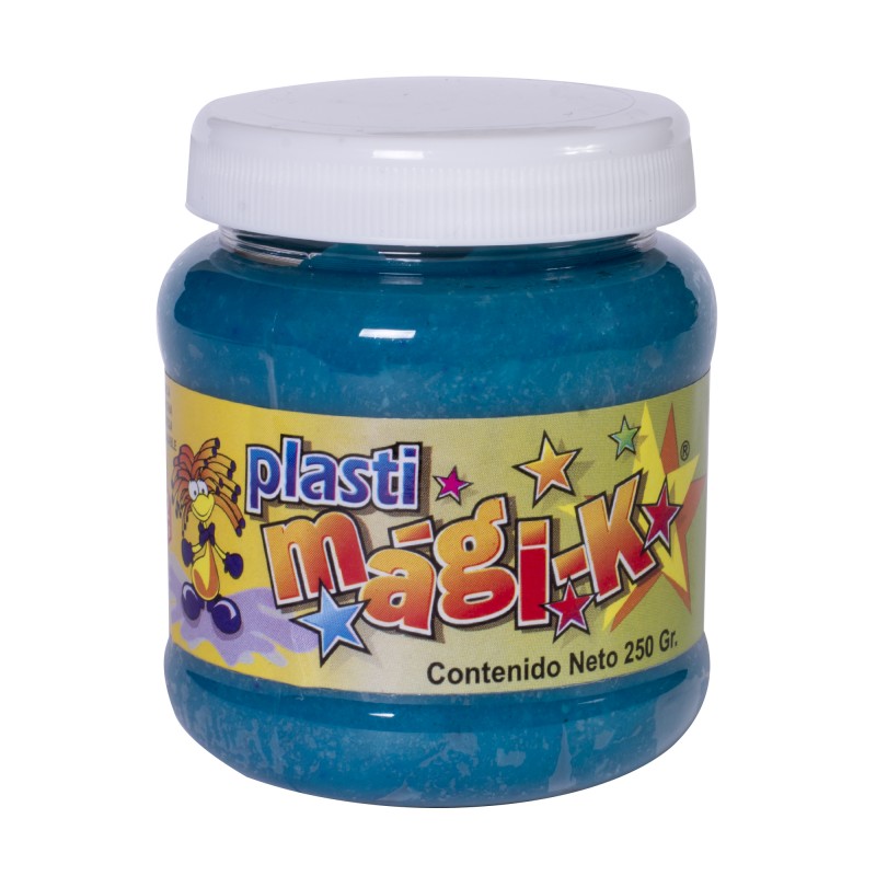 PLASTI MAGI-K FRASCO DE 250 GRS CON AROMAS, AZUL MEDIO FL - OLOR: TUTTI FRUTI