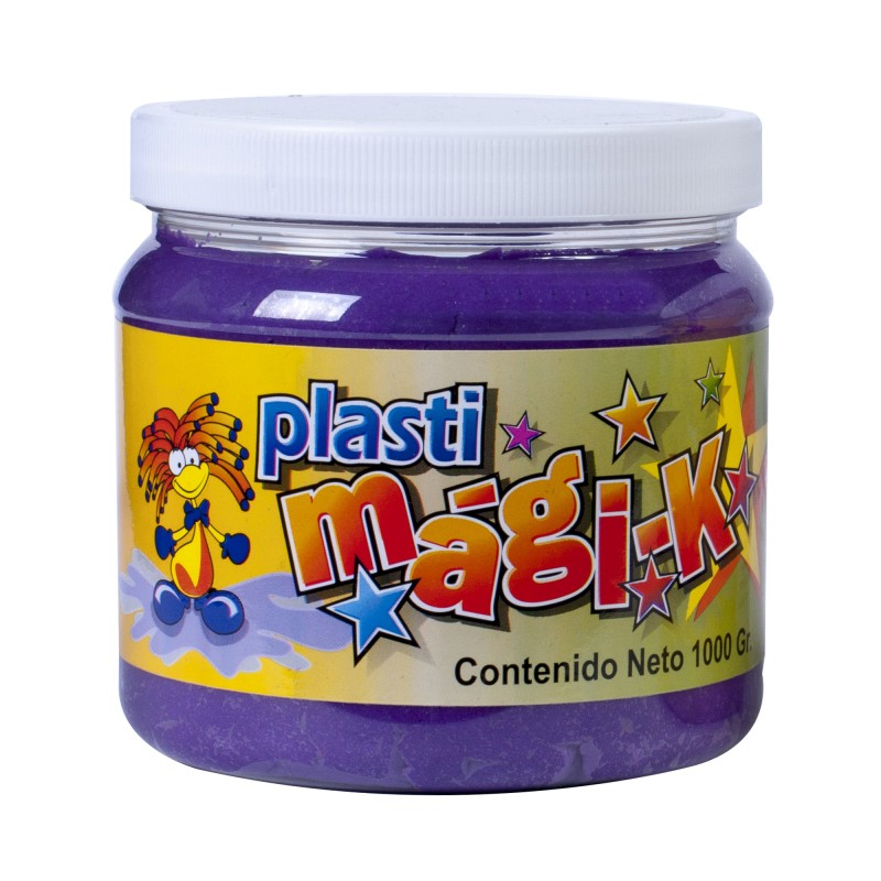 PLASTI MAGI-K FRASCO DE 1000 GRS CON AROMAS, MORADO - OLOR: UVA